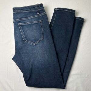Nine West Vintage America Matchstick Skinny Jeans Dark Wash Mid Rise Size 10/30